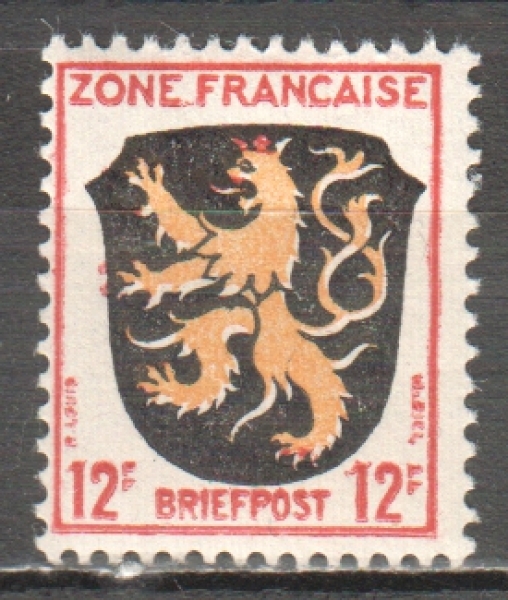 Alliierte Besetzung (Französische Zone) 0006 ** - 1945